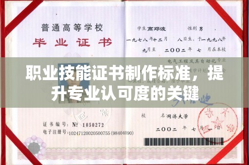 东兴职业技能证书制作标准，提升专业认可度的关键