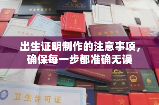 东兴出生证明制作的注意事项，确保每一步都准确无误