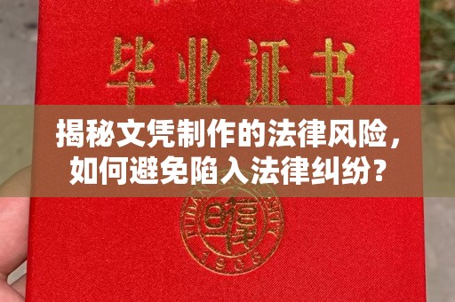 东兴揭秘文凭制作的法律风险，如何避免陷入法律纠纷？