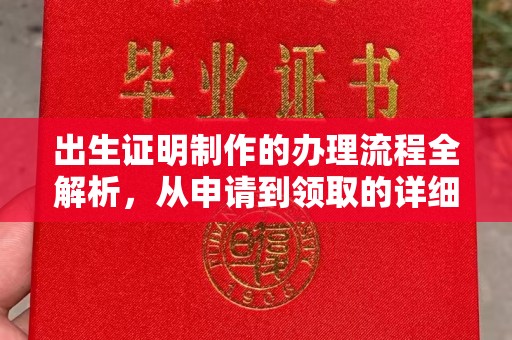 东兴出生证明制作的办理流程全解析，从申请到领取的详细指南