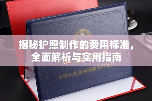 东兴揭秘护照制作的费用标准，全面解析与实用指南